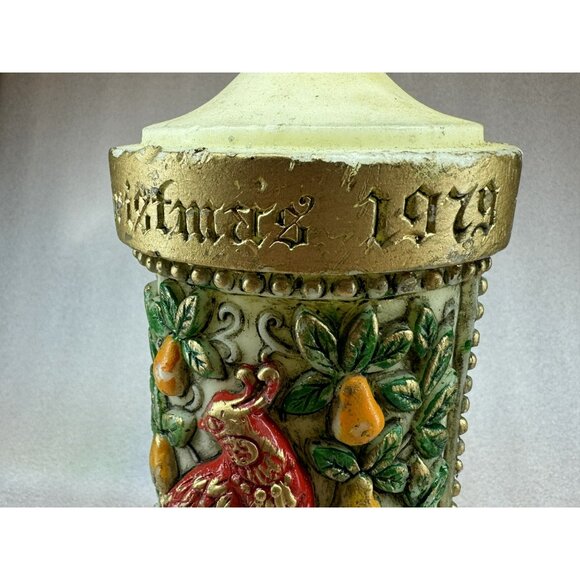 Vintage 1979 Lenox Partridge In A Pear Tree Candle From the12 Days Of Christmas - Picture 2 of 6